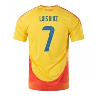 Dres Kolumbia Luis Diaz #7 Domáci Copa America 2024 Krátky Rukáv
